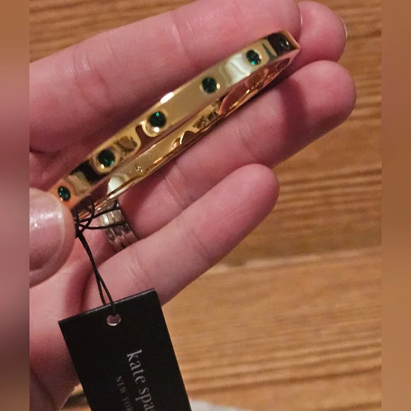 Kate Spade New York Bracelet Women Gold Stackable Stainless Steel Bangle ERK1969 - Picture 2 of 13